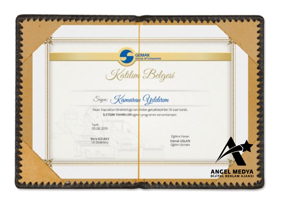 PADİ SERTİFİKA VE MENÜ KABI