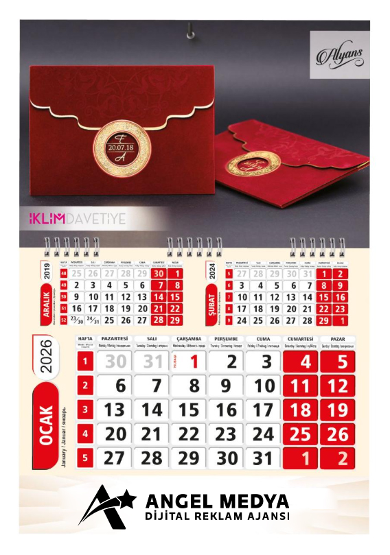 PANE 33 X 48,5 CM GEMİCİ TAKVİMİ
